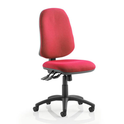 An Image of Eclipse Plus XL Office Chair In Wine No Arms