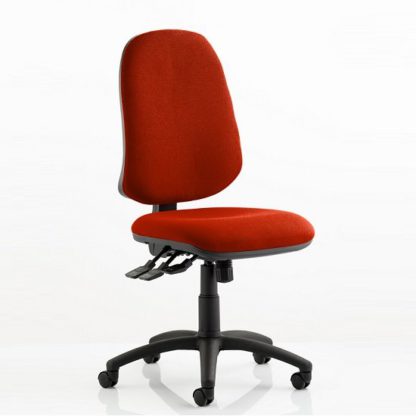 An Image of Olson Home Office Chair In Pimento With Castors