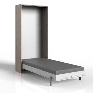 An Image of Juist Wooden Vertical Foldaway Single Bed In San Remo Oak