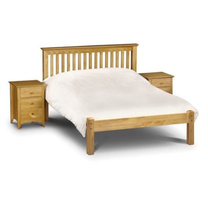 An Image of Velva Wooden King Size Low Foot Bed In Low Sheen Lacquer