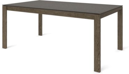 An Image of Custom MADE Corinna 8 Seat Dining Table, Concrete and Smoked Oak