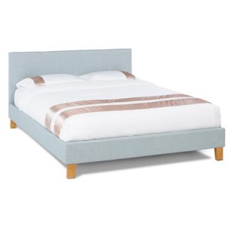 An Image of Sophia Ice Fabric Upholstered Double Bed