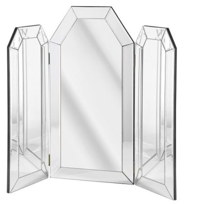 aca4dbb49bb6fbdcb93e988fb17b96ccf653908cdbd831f3ae0f5ddb71621dda.jpg An Image of Arched Dresser Mirror with Bevelled Border