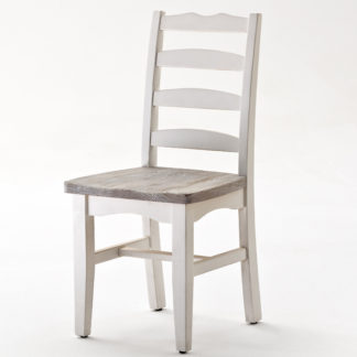 An Image of Opal Dining Chair Cottage Style In White Pine