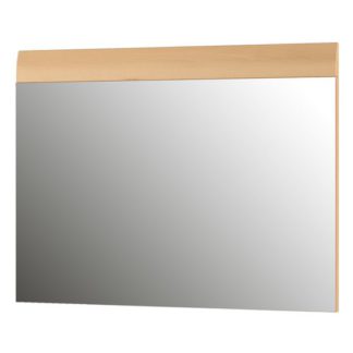 An Image of Adrian Wall Bedroom Mirror With Noble Beech Frame