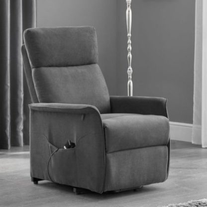 af25b9da10c6e60eda7022df8b3960f74b09fa842fed3659d54419f25933b36b.jpg An Image of Marlow Rise and Recline Chair In Charcoal Grey Velvet