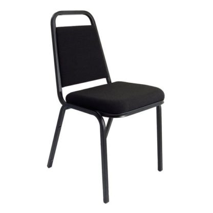 An Image of Banqueting Stacking Office Visitor Chair In Black