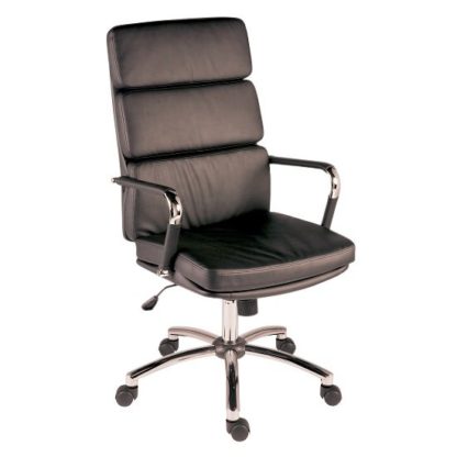 An Image of Deco Retro Eames Style Executive Office Chair In Black