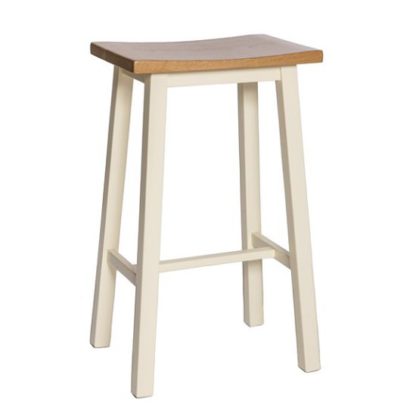 b7d0f3bd8288fa69bf13403d3e9cc2773035c71f1412a8825b5eaa590ae222be.jpg An Image of Lexington Contemporary Wooden Bar Stool In Ivory