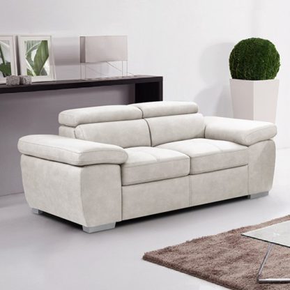 bcf853a1b7271fb46915f3a7de58ca41e96deb802cfeadd33b7ed96fbd189715.jpg An Image of Amando Fabric 2 Seater Sofa In Beige