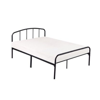 An Image of Milton Metal King Size Bed In Black