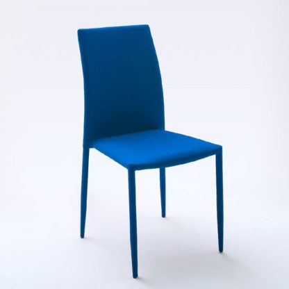 bf8c205db9a5b921c01e338e897211941fc2f8a1cc811d6aace081bcd19f4264.jpg An Image of Mila Upholstered Blue Dining Chair