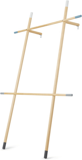 An Image of Jo Clothes Rail, Beech and Grey