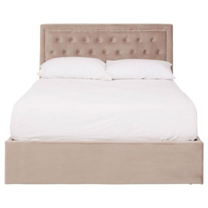 c2c8e90b0caa0872c3541d4ec05fe65776e46532442f0e13b549ae364f1ed91e.jpg An Image of Edasich Mink Velvet Double Ottoman Bed