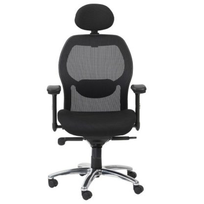 An Image of Premix Designer Mesh Home And Office Chair In Black