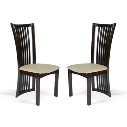 c3ceab44b68efda44192dd3cdc137758b3bf6136d055f9aa863a3b6c91e26d07.jpg An Image of Gacrux Brown Wooden Dining Chair In Pair