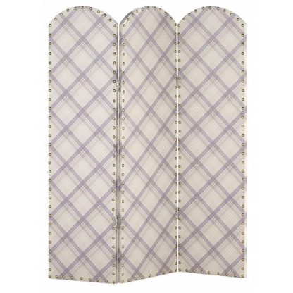 c426f32d1c6c1ffa61be1a51906f524e087745ea40029caf5aa374d3a589cc17.jpg An Image of Kenmore Canvas Room Divider Screen In Tartan Plaid Design