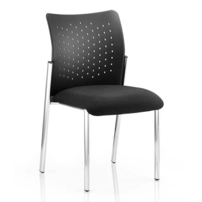 c49a2b5cc4d8703f68cc1e975c73d11092cb80893e8f89dfa4b1d667ec030d6a.jpg An Image of Academy Office Visitor Chair In Black No Arms
