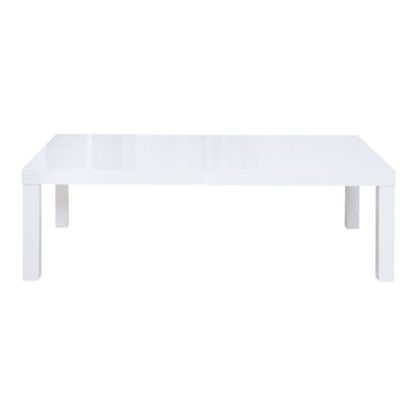 cad64de5326a2413d21fae857166a72d72d45fd2b215a1d60298947b2200deff.jpg An Image of Curio Modern Coffee Table Rectangular In White High Gloss