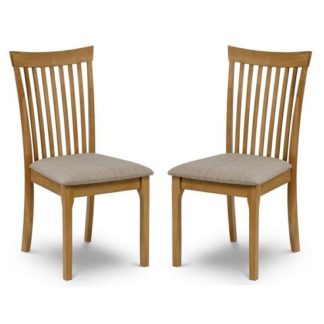 An Image of Lino Wooden Dining Chair With In Oak Sheen Lacquer In A Pair