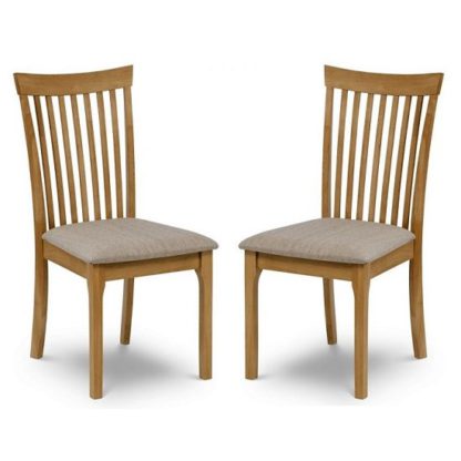 cb6f99479125898f212fea7639bb2b692c75507cbdbdcfe53b1afc96a2bfd7f5.jpg An Image of Lino Wooden Dining Chair With In Oak Sheen Lacquer In A Pair