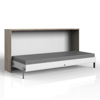 An Image of Juist Wooden Horizontal Foldaway Single Bed In San Remo Oak