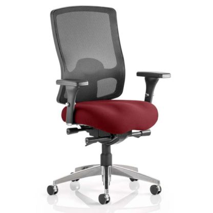 d1c34b10b3ab734e115ffb183952c0d74840d911a12472385581f50ed5397e2c.jpg An Image of Regent Office Chair With Ginseng Chilli Seat And Arms