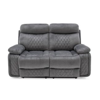 An Image of Katniss Recliner 2 Seater Sofa In Grey Fabric