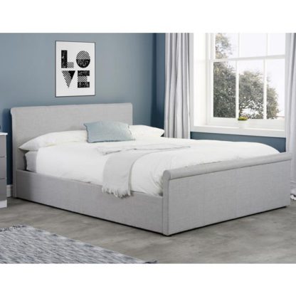 d3ca245d55754e33ee93d0dd5f98a914ae9492946a80b7332895a5602fde1d12.jpg An Image of Stratus Side Ottoman Fabric King Size Bed In Grey