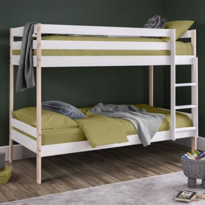 d4626092d82d63f048b7d4a5e92be62930479bf880f0fd88e05fad34e7919b94.jpg An Image of Nova Wooden Bunk Bed In White Lacquer