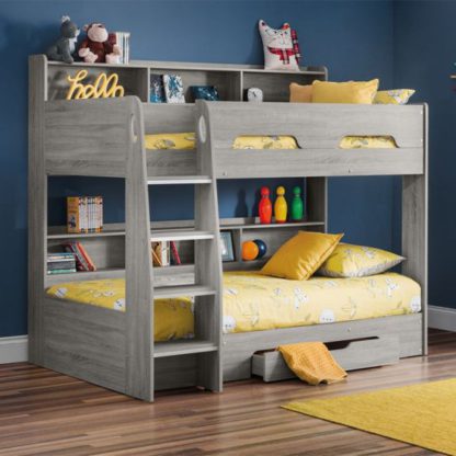 d56cdd51c84bb72f000728cc3190cdc3596c166cc79addb13b87280ffd13358a.jpg An Image of Orion Wooden Bunk Bed In Grey Oak