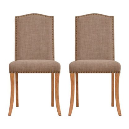 d6ccb8635fcca0d7e1e798fbf43664f178545630f07896e136d8656a696bea72.jpg An Image of Evesham Beige Finish Dining Chair In Pair
