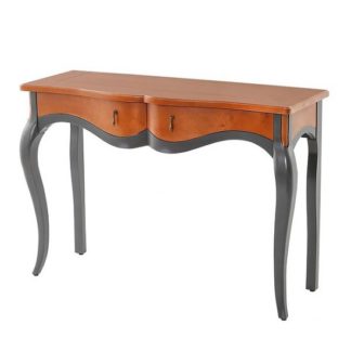 An Image of Alenya Console Table Rectangular In Cocoa And Graphite