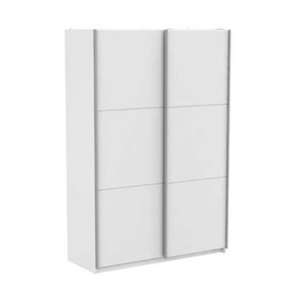 dbe5a5894eddee432b5455945bb1eb4ed1ef03bd3d50576fc7e2c28e2bf1e1bf.jpg An Image of Selsey Sliding Wardrobe In Matt White With 2 Doors
