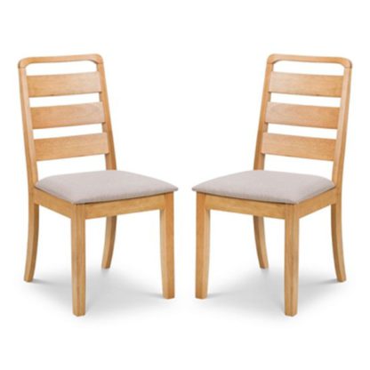 dcfdd6ce711a07c3bc6acd6c5004ebe5b702526c818a85502dd72e75fa992f97.jpg An Image of Lars Light Oak Dining Chair In Pair