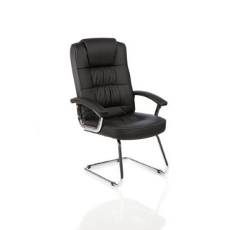 An Image of Moore Leather Cantilever Office Chair