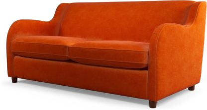 An Image of Custom MADE Helena Sofabed, Plush Paprika Velvet