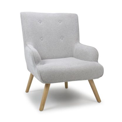 e042f8d8219b841558e3339c2b78fe2ce6f9b3a17e4003d881a538b144195a26.jpg An Image of Cinema Flax Effect Armchair In Silver Grey