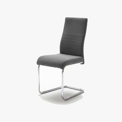 e097ab5b44b809a9d5d2849ff179ae6b281dc5c15fa11dabf2ce905dca3f3b78.jpg An Image of Jonas Metal Swinging Grey Dining Chair
