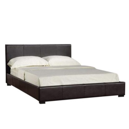 An Image of Prado Plus Hydraulic Double Bed In Black