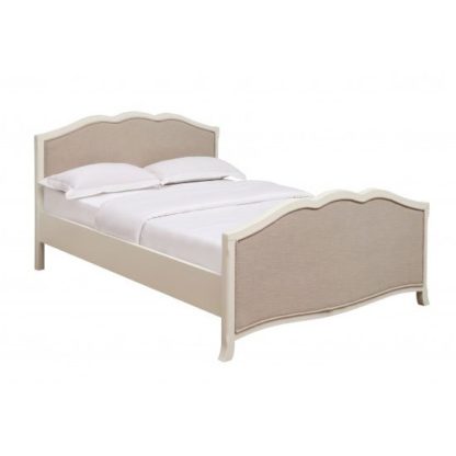 e41b1d390be62955ff3c49f1dcb014a222c85961cab4ba51eecf3d9439a296a3.jpg An Image of Chanty Off White Finish King Size Bed