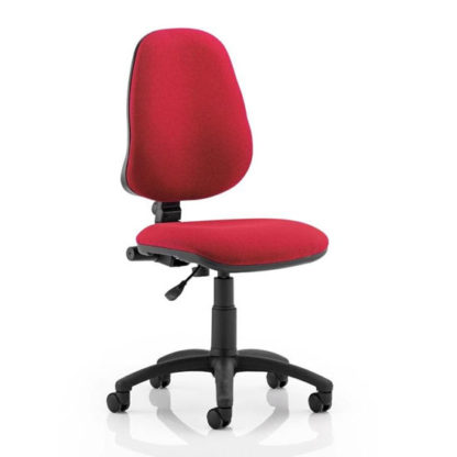 An Image of Eclipse Plus I Office Chair In Wine No Arms