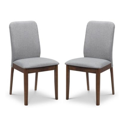 An Image of Berkeley Grey Dining Chair In Pair