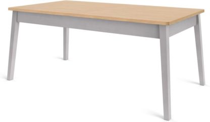 An Image of Custom MADE Harrison Shaker 8 Seat Dining Table, Oak and Grey