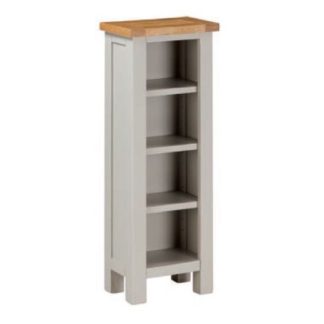 An Image of Hart Wooden DVD Storage Stand In Stone Painted Finish