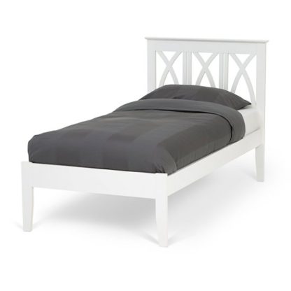 ee1facbf25ade59218bacfb91465be568b64abf68ac8b53bb8c8762839e8df59.jpg An Image of Autumn Hevea Wooden Single Bed In Opal White