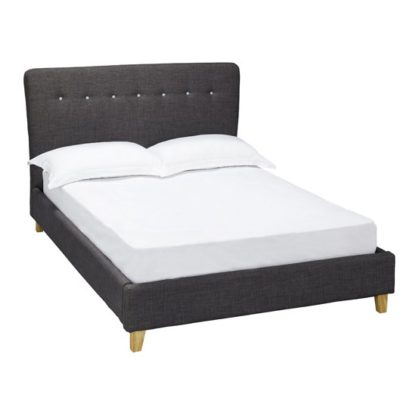 ef36d22da023bc0ee91439a6553be435702e41d72e8be8e36619d55bb4254e59.jpg An Image of Portico Fabric King Size Bed In Grey