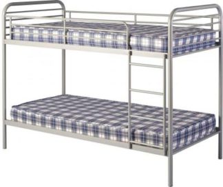 An Image of Bradley 3' Metal Budget Bunk Bed in Silver