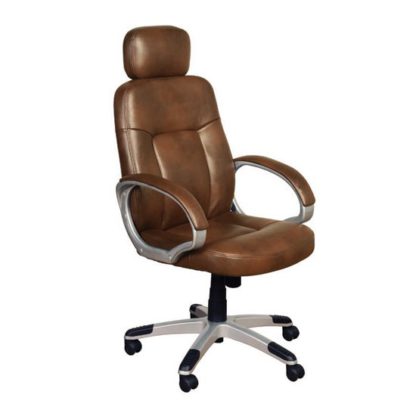 An Image of Viking Leather Air Office Chair In Tan
