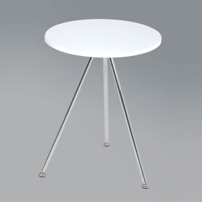 An Image of Wito End Table In White and Chrome